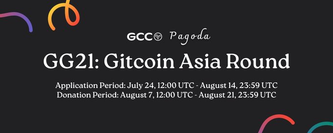 $75000奖池,GCC x Pagoda首次Gitcoin Asia Round拉开序幕