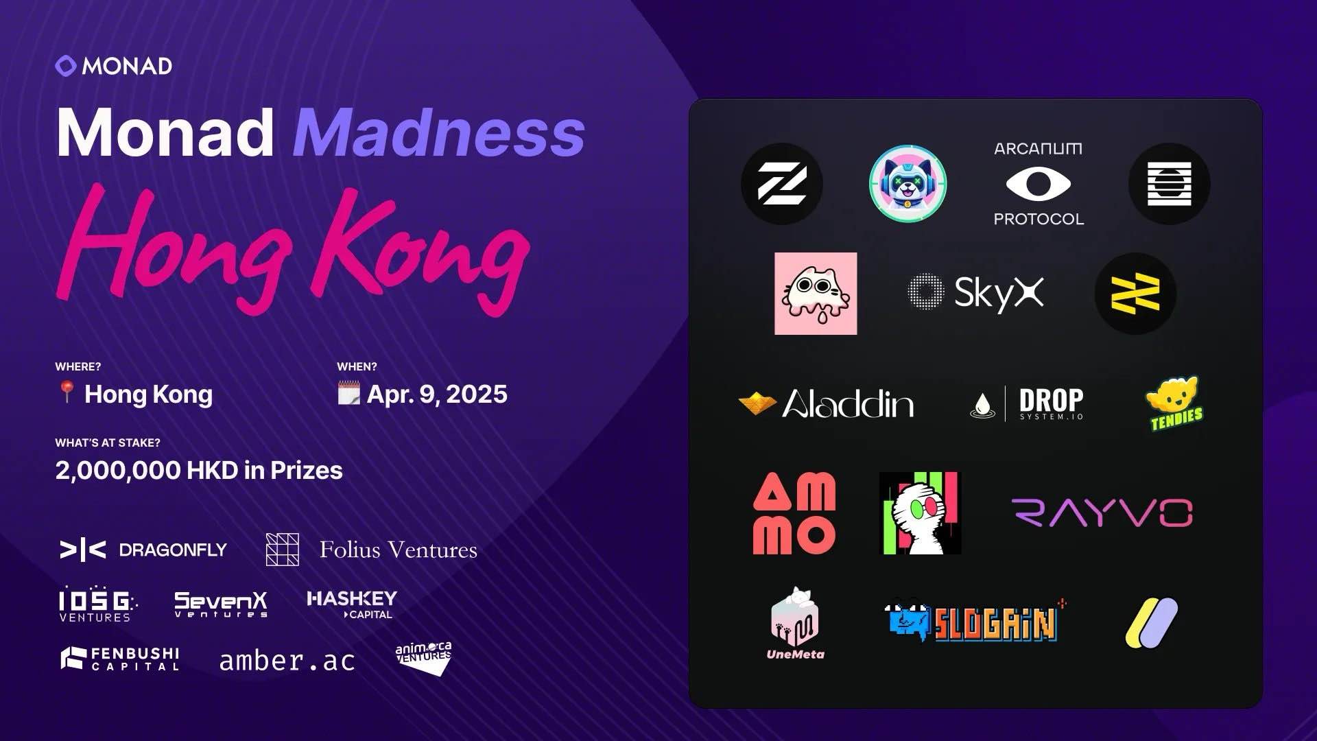 Monad Madness Hong Kong 即将开始，速览 16 个参赛项目介绍