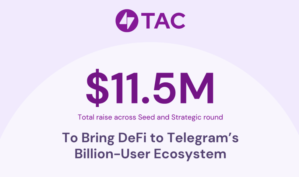 TAC 融资 1150 万美元,旨在将 DeFi 带入 Telegram 的十亿用户生态系统