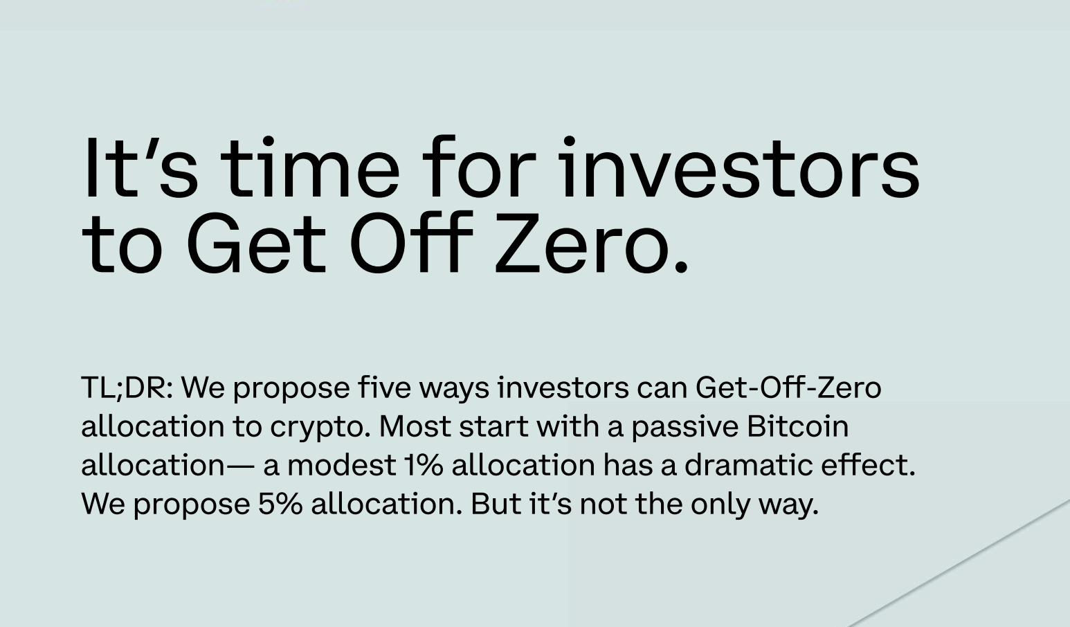 Coinbase:告别空仓,传统机构要怎样配置加密资产?