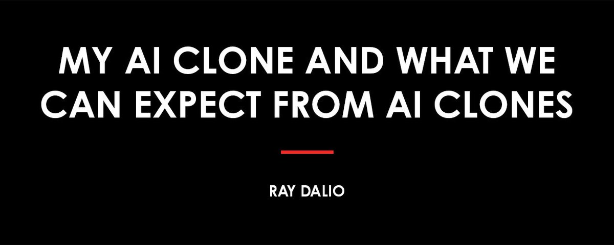 Ray Dalio:我的 AI 克隆体以及我们对 AI 克隆体的期待